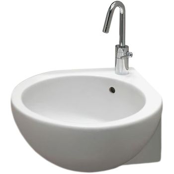 Раковина Hatria You and Me 46 L Y0H601 угловая Белая — фото 1, Мини-раковины