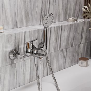 Lippe 4501 Смеситель для ванны с коротким изливом — фото 2, Смеситель для ванны