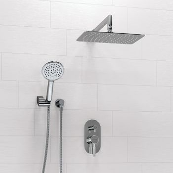 A16169 Встраиваемый комплект для душа с верхней душевой насадкой и лейкой — фото 1, Встраиваемые душевые комплекты