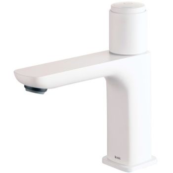 Смеситель для раковины Iddis Slide SLIWTBTi01 Белый матовый — фото 1, Смесители для раковины