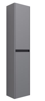 Пенал Luxury 35см, подвесной/напольный, универсальный , 2 дверцы, 2 полки, серый базальт — фото 4, Пеналы для ванной комнаты