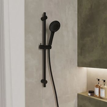 Ручной душ Milardo Ideal Spa 5F ILS5FBRM18 Черный матовый — фото 2, Лейки для душа