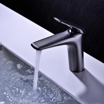 Смеситель для раковины Orans K-1056 1056k00 Графит — фото 2, Смесители для раковины