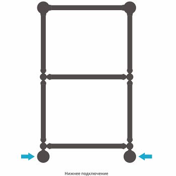 Водяной полотенцесушитель Сунержа Ренессанс 1304 860х500 03-0280-8650 Золото — фото 2, Водяные полотенцесушители