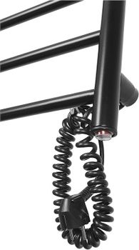 Электрический полотенцесушитель Domoterm Аврора DMT 109-5 50x71 EK R Черный матовый — фото 2, Электрические полотенцесушители