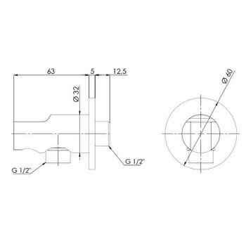 Шланговое подключение Remer 337MXV Сталь — фото 2, Шланговые подключения