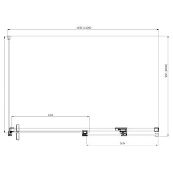 Душевой уголок Azario Vancouver 120х80 AZ-NKF1131 R 800 профиль Серебро стекло прозрачное — фото 4, Прямоугольные душевые уголки