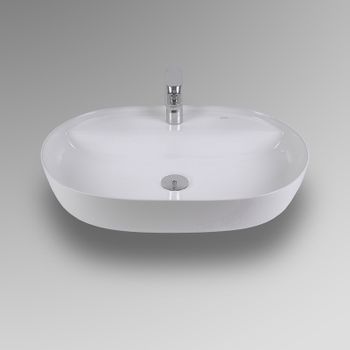 Раковина Bond 60 S01-600 Белая глянцевая — фото 5, Раковины накладные