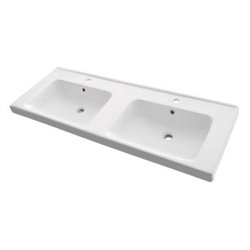 Тумба W, 125 см, подвесная, для умывальника "Гармония" 125 см или стеклянной столешницы W, 2 ящика,  — фото 14, Тумбы под раковину