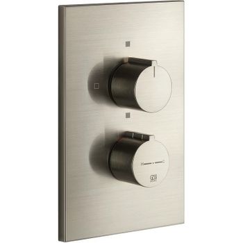 Смеситель для душа Gessi Emporio Via Manzoni 38794#149 с термостатом Никель брашированный — фото 1, Смеситель для душа