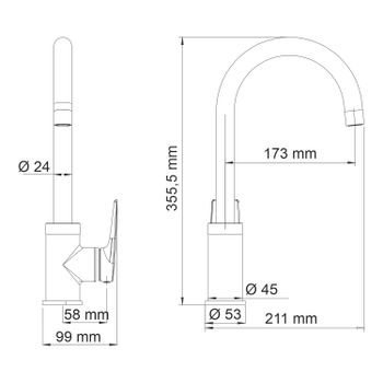 Lopau 3207 Смеситель для кухни — фото 11, Смесители для кухни
