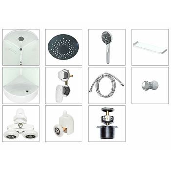 Душевая кабина Melodia della vita Jive 90x90 MB02006 без гидромассажа — фото 5, Душевые кабины