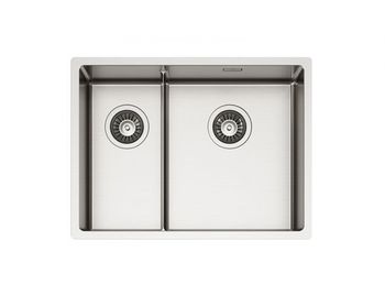 Мойка для кухни NOX 90R BRS 582x440x200 правая в комплекте с интегрированным сифоном — фото 1, Кухонные мойки