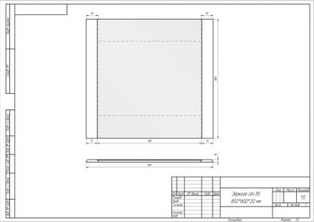 Зеркало UNI, 85 см, без подсветки, белый — фото 3, Зеркала в ванную комнату