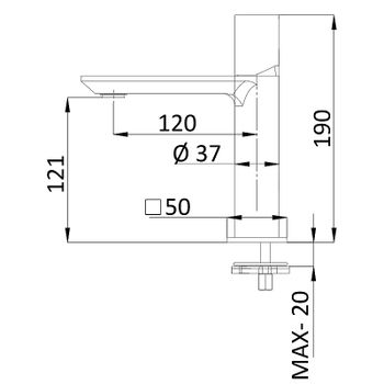 Смеситель для раковины Remer Edge EG710BO Белый матовый — фото 2, Смесители для раковины