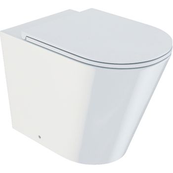 Унитаз Iddis Calipso Rimless CALRDSEi26 приставной с сиденьем Микролифт — фото 1, Приставные унитазы