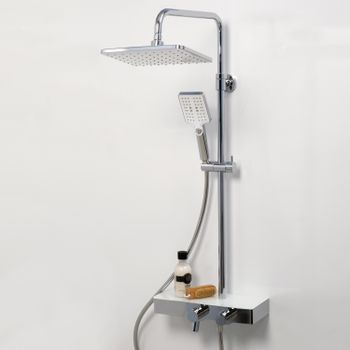 A11301 Thermo Душевой комплект с термостатическим смесителем — фото 2, Душевые стойки