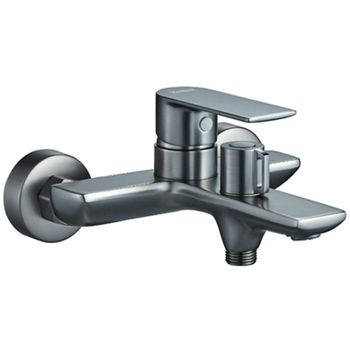 Смеситель для ванны Haiba HB60505-3 Оружейная сталь — фото 1, Смеситель для ванны