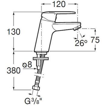 Смеситель для раковины Roca Victoria 5A3H25C0M Хром — фото 2, Смесители для раковины