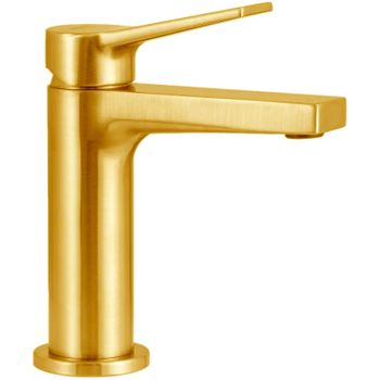 Смеситель для раковины Remer Slash SL12BG Золото брашированное — фото 1, Смесители для раковины