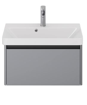 Тумба Luxury, 70 см, подвесная, 1 ящик, серый базальт — фото 7, Тумбы под раковину