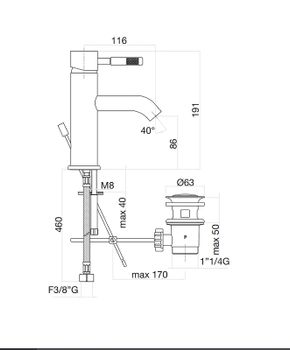 Смеситель для раковины Fiore Xenon 44CR5283 Хром — фото 2, Смесители для раковины