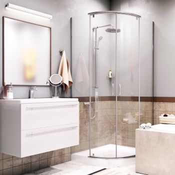 Товар: Leine 35P01 Душевой уголок - фото 2 Leine 35P01 Душевой уголок — фото 2, Шторки для ванной распашные