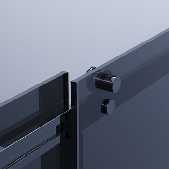 Душевой уголок Ambassador Benefit 130x110 19022202HBB-110HBB профиль Черный стекло тонированное — фото 4, Прямоугольные душевые уголки