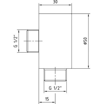 Шланговое подключение E.C.A. Minimal 102126634C1EX Черное матовое — фото 2, Шланговые подключения
