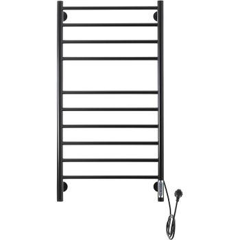 Электрический полотенцесушитель Domoterm Медея DMT Медея П10 500x1000 EK R Черный матовый — фото 1, Электрические полотенцесушители