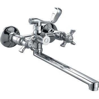 Смеситель для ванны Haiba HB2224 универсальный Хром — фото 1, Смеситель для ванны