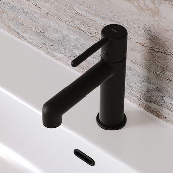 Смеситель для раковины Iddis Aiger AIGBL00i01 Черный матовый — фото 2, Смесители для раковины