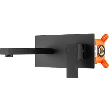 Смеситель для раковины Swedbe Platta 5501B Черный матовый — фото 1, Смесители для раковины