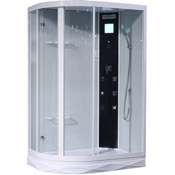 Душевая кабина Orans 130x90 R 86155ar с гидромассажем профиль Белый задние стенки Белые — фото 1, Душевые кабины