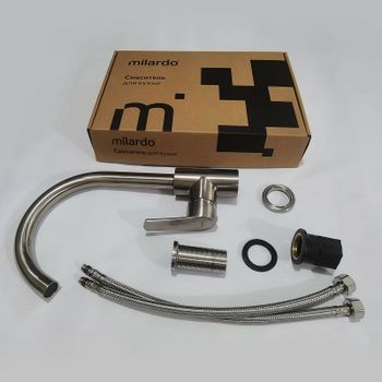 Смеситель для кухни Milardo Meal M01BNJ0M05 Сатин — фото 4, Смесители для кухни