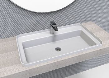 Раковина Artceram Fuori 60 TFL034 01 00 Белая — фото 2, Раковины встраиваемые сверху