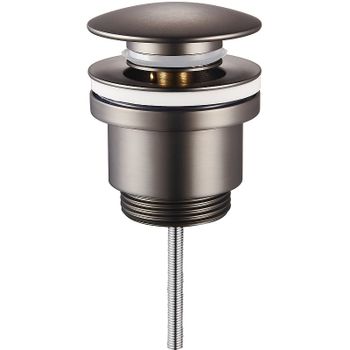 Донный клапан Raglo R600.01.09 click-clack Графит матовый — фото 1, Донные клапаны