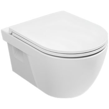 Унитаз AQUAme AQM2011 подвесной Белый глянец с сиденьем Микролифт — фото 1, Подвесные унитазы