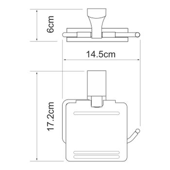 Leine K-5025WHITE Держатель туалетной бумаги — фото 4, Держатели туалетной бумаги