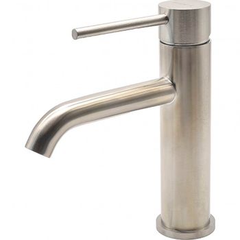 Смеситель для раковины Milacio Ultra MCU.550.SS / однорычажный / нержавеющая сталь / сатин — фото 1, Смесители для раковины