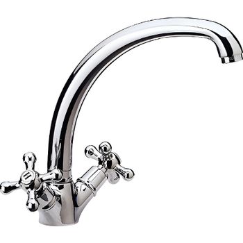 Смеситель для кухни Remer Liberty 43LI Хром — фото 1, Смесители для кухни