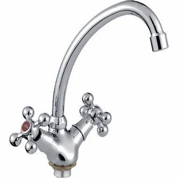 Смеситель для кухни Ledeme H19 4119-2L Хром — фото 1, Смесители для кухни