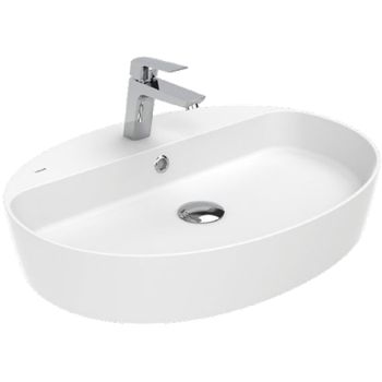 Раковина Creavit Loop 60 LP161-00CB00E-0000 Белая — фото 1, Раковины накладные