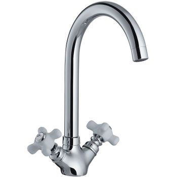 Смеситель для кухни Haiba HB4118 Хром — фото 1, Смесители для кухни