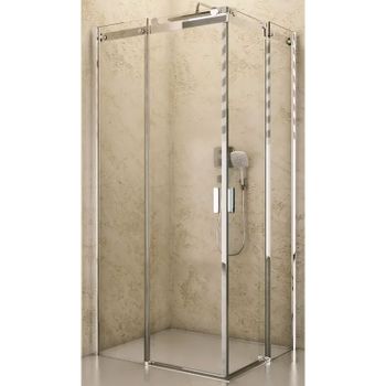 Душевой уголок Riho Baltic B207 80х80 G002006120 (GE1001600) профиль Хром стекло прозрачное — фото 2, Квадратные душевые уголки