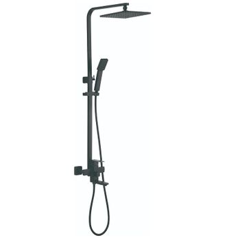 Душевая система Accoona A83201F Черная — фото 1, Душевые стойки