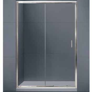 Душевая дверь BelBagno Uno 140 UNO-BF-1-140-C-Cr профиль Хром стекло прозрачное — фото 1, Раздвижные душевые двери