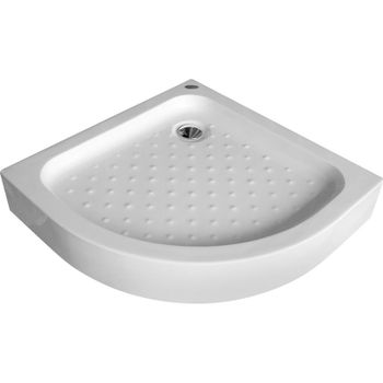 Акриловый поддон для душа Gemy 90х90х14 радиальный Белый — фото 3, Акриловые душевые поддоны