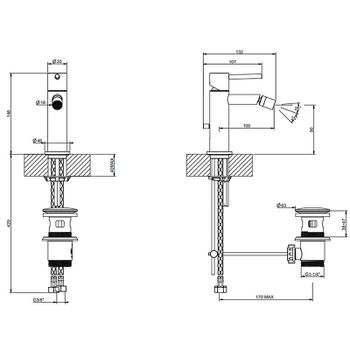 Смеситель для биде Gessi Emporio Via tortona 18607#031 Хром — фото 2, Смесители для биде