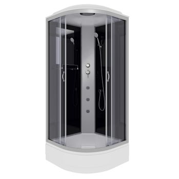 Душевая кабина Niagara Classic NG-3501-14G (90х90х215) средний поддон(26см),стекло тонированное,4 ме — фото 1, Душевые кабины